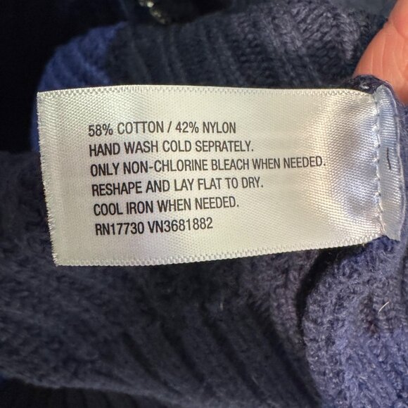 3 1 Phillip Lim Target Size XL Navy Blue Embellished Neck Sweater - Picture 5 of 5